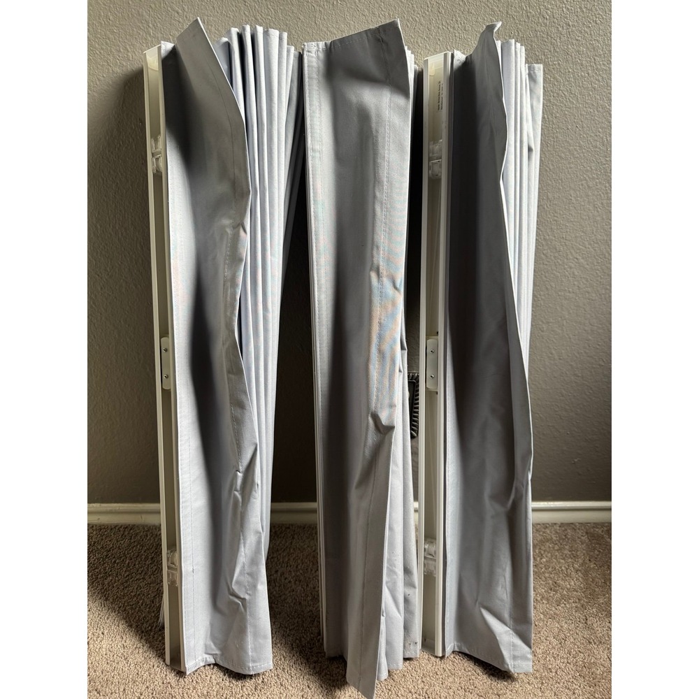 Set of 3 Gray Cordless Roman Shades Room Darkening 30.5 W x 72 L - Picture 2 of 5